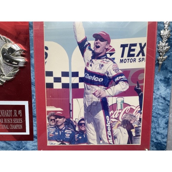 DALE EARNHARDT JR 1998 SIGNED 1ST GRAND NATIONAL PLAQUE WITH AUTHENTICATION - Picture 10 of 10